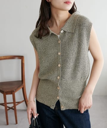 DISCOAT(ディスコート) 【WEB限定】メランジベスト