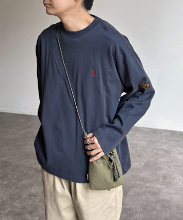 CPCM(シーピーシーエム) 【U.S. POLO ASSN.】1ポイント刺繍ヘビーウェイトロンT