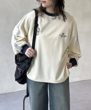 CPCM(シーピーシーエム) 【U.S. POLO ASSN.】袖ラインユニフォームプルオーバー