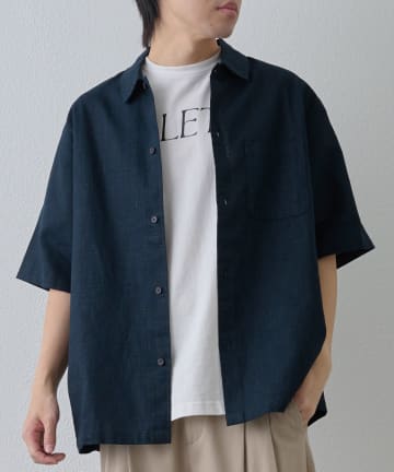 COLONY 2139(コロニー トゥーワンスリーナイン) 【セットアップ対応】ウォッシャブルリネン半袖シャツ