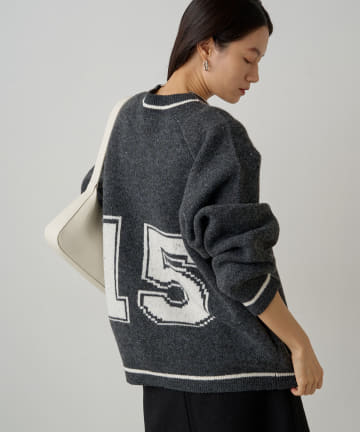 OUTLET(アウトレット) 【Loungedress】ジャガードZIPブルゾン