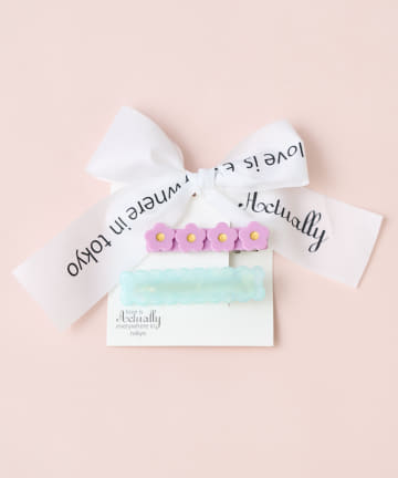 BIRTHDAY BAR(バースデイバー) KIDS HAIR PIN　フラワーともくもく