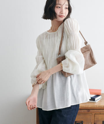 DISCOAT(ディスコート) 【新色追加!/WEB限定】後ろリボンブラウス