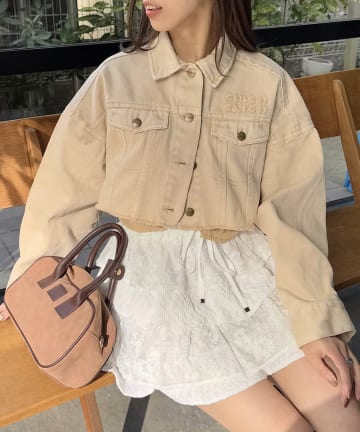 【WEB限定/セットアップ対応】カットオフショートGジャン