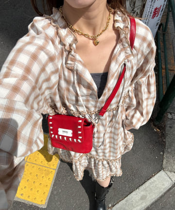 フリルテープボリュームワンピース