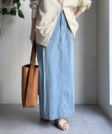 【WEB限定】ライトオンスデニムタイトスカート