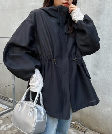 CIAOPANIC TYPY(チャオパニックティピー) シアーモッズボリュームスリーブミドルコート