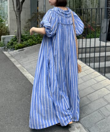 CIAOPANIC TYPY(チャオパニックティピー) 【India】シルクタッチボイル深Vフリンジワンピース