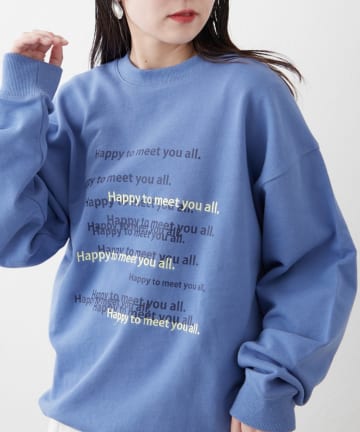 CIAOPANIC TYPY(チャオパニックティピー) メッセージロゴ刺繍スウェット