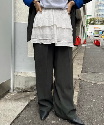 Kastane(カスタネ) 【WHIMSIC/2サイズ展開】ルーズフィットイージースラックス