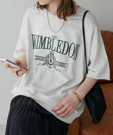 【WEB限定】刺繍ロゴハーフスリーブミニ裏毛スウェット