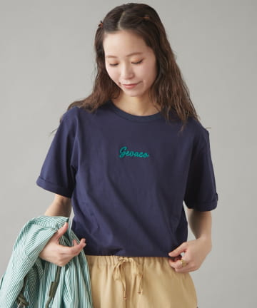 CIAOPANIC TYPY(チャオパニックティピー) 【GEVACO】ワンポイントロゴチェーン刺繍TEE