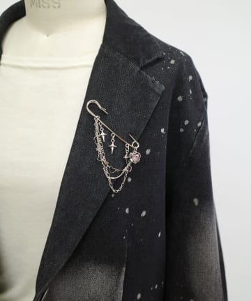 ハートチェーンピン