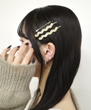ウェーブヘアピンセット