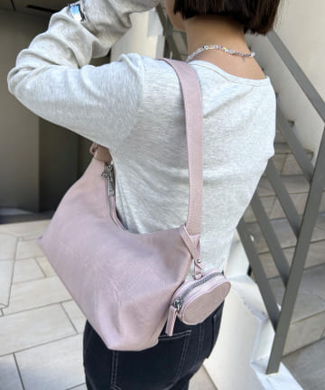 loti ハートポーチ付きホーボーBAG