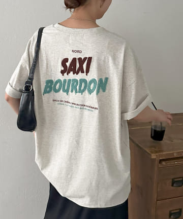 DISCOAT(ディスコート) 【ユニセックス】サガラバック刺繍Tシャツ