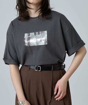箔プリントTシャツ