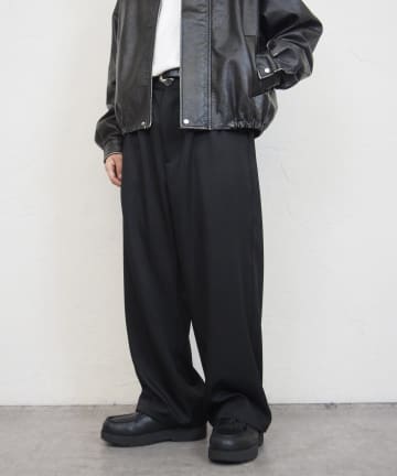 【セットアップ対応】BLESSYOU TRタックワイドパンツ