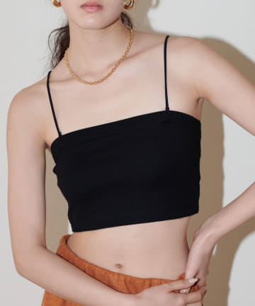 LARUTA(ラルータ) カップ付きレーヨンポンチバンドゥ