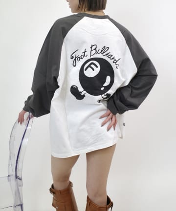 WHO’S WHO gallery(フーズフーギャラリー) 【UNISEX/ユニセックス】COOPER FACTビリヤードラグランロンTEE