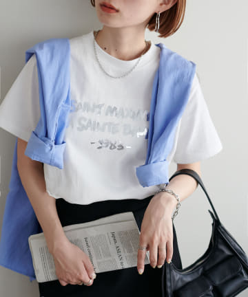 DISCOAT(ディスコート) 【WEB限定/新色追加!】アソート箔プリントTシャツ