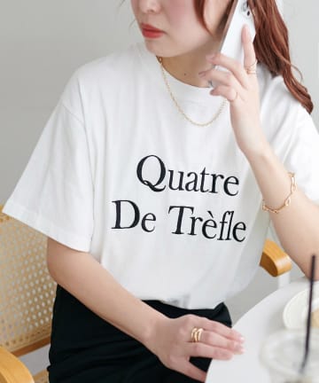 【WEB限定】クアトレロゴ刺繍半袖Tシャツ