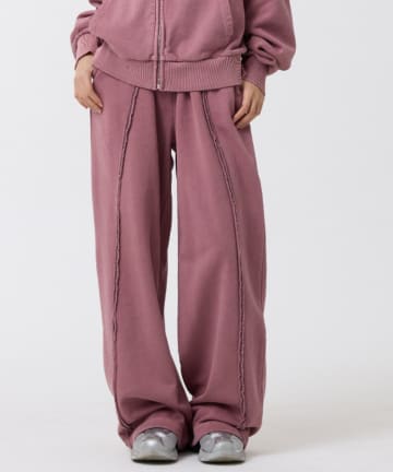 CIAOPANIC TYPY(チャオパニックティピー) 【OddStudio】ピグメントバックダメージロゴスウェットパンツ/CIAOPANIC TYPY別注