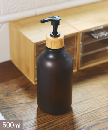 salut!(サリュ) バンブーキャップ詰め替えポンプボトル：500ml