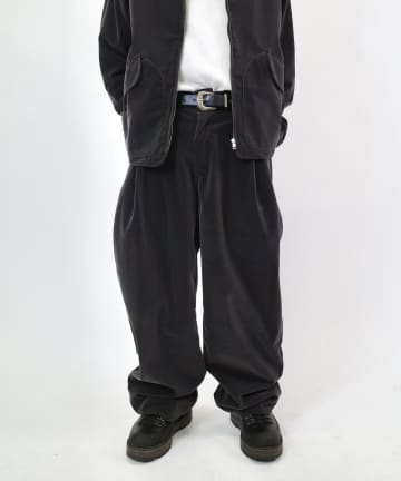 【セットアップ対応】別珍ワイドパンツ