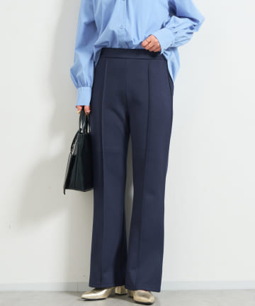 un dix cors(アンディコール) ピンタックダンボールフレアパンツ