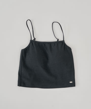 chico 肩リボンBACK開きTOPS ショーツセット black＆White