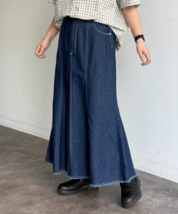 デニムマーメイドスカート