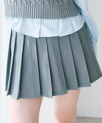 OLIVE des OLIVE(オリーブ デ オリーブ) 【SETUP対応】プリーツミニスカート