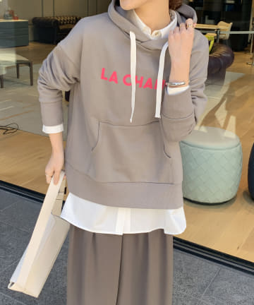 【WEB限定】LA CHACE ロゴフーディー