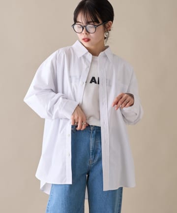 CIAOPANIC TYPY(チャオパニックティピー) 【ユニセックス】ビックシルエットワッシャーコットンブロードシャツ