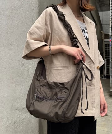 CIAOPANIC TYPY(チャオパニックティピー) 【yukino企画】ナイロンギャザーショルダーポケット付きショルダー