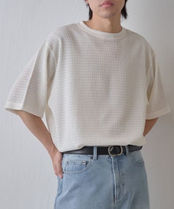 COLONY 2139(コロニー トゥーワンスリーナイン) エアリーアイレット半袖Tシャツ