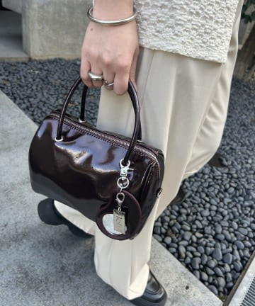 loti エナメルボストンBAG
