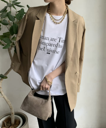 DOUDOU(ドゥドゥ) 【WEB限定】HUMAN ARE TINY ロンTEE