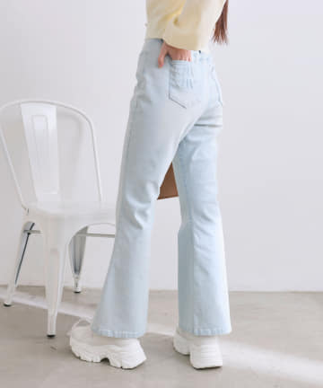 OLIVE des OLIVE(オリーブ デ オリーブ) 【S/Mサイズ展開】美脚ストレッチデニムパンツ