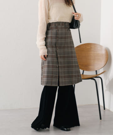 OUTLET(アウトレット) 【Kastane】ジャガードチェック2wayワンピース