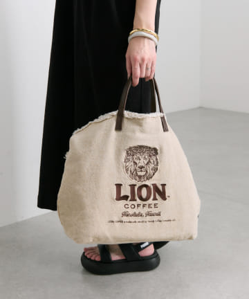 ear PAPILLONNER(イア パピヨネ) LION COFFEE(ライオンコーヒー)コラボトートバッグ