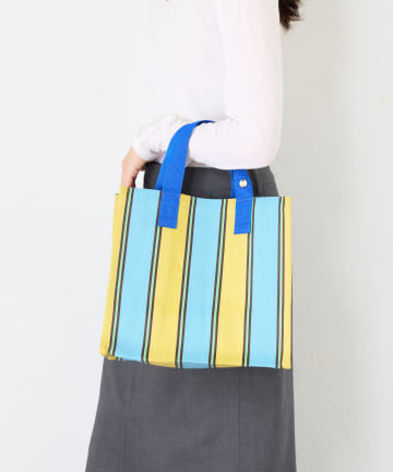 BIRTHDAY BAR(バースデイバー) STRIPE BOX TOTE BAG