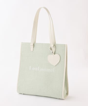 one after another NICE CLAUP(ワンアフターアナザー ナイスクラップ) 【LouLoumei】8色展開／ハートチャーム付きトートバッグ／自立可能