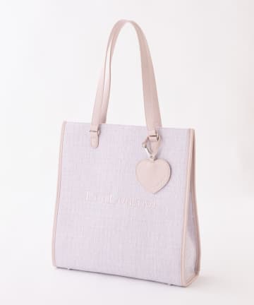 one after another NICE CLAUP(ワンアフターアナザー ナイスクラップ) 【LouLoumei】8色展開／ハートチャーム付きトートバッグ／自立可能