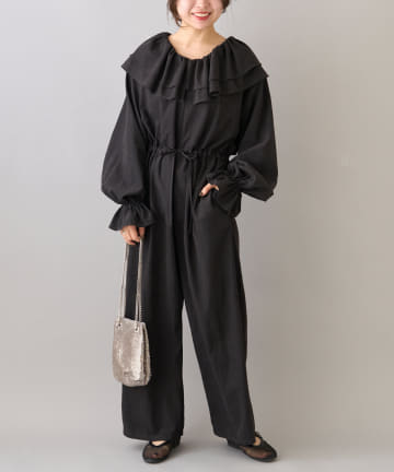 CIAOPANIC TYPY(チャオパニックティピー) 【willow】フリルキャンディースリーブオールインワン