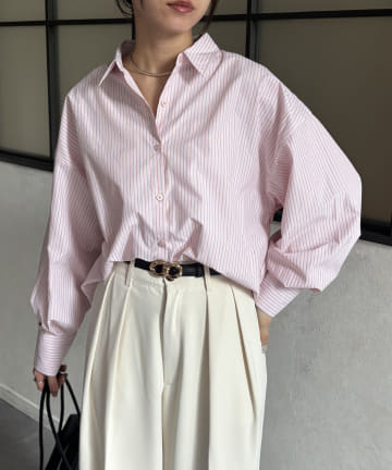 Thevon.(ゼヴォン) ストライプBIGシャツ