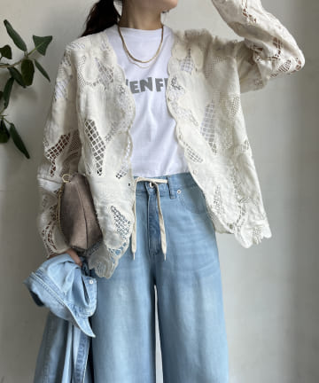 【WEB限定】レースシャツ