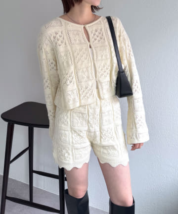 [mline]かぎ針カーディガンＳＥＴＵＰ
