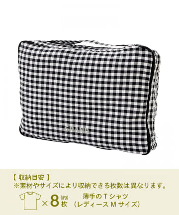 3COINS(スリーコインズ) 衣類収納バッグ：大